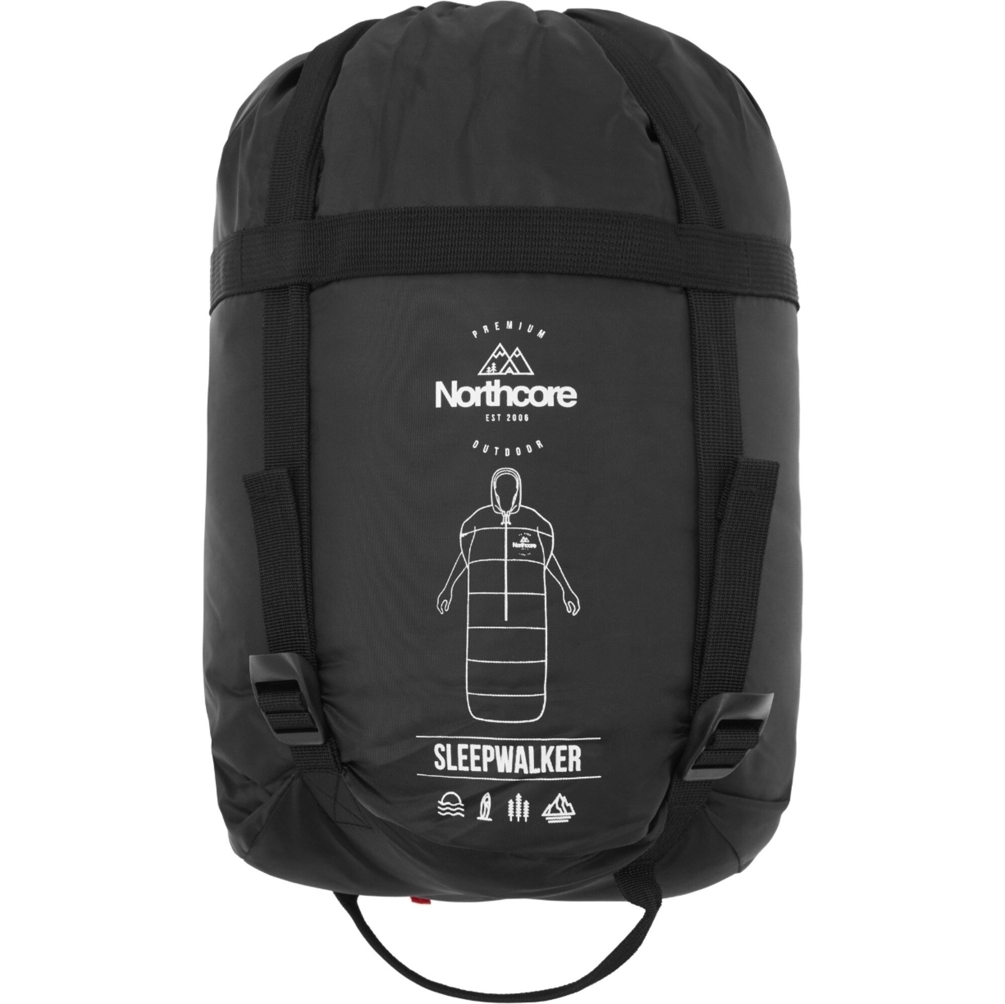 2024 Northcore Convertible Sleeping Bag NOCO126AB Blue Accessories